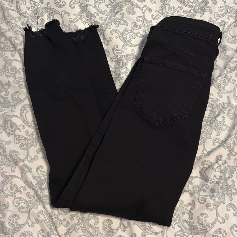 KanCan- Black Ankle Cropped Jeans Slim Fit